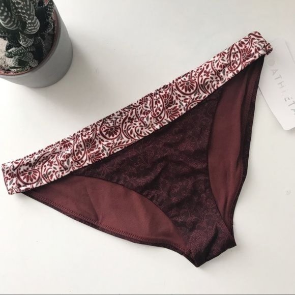 ATHLETA Batik Paisley Bikini Bottoms Size Small - Picture 3 of 6